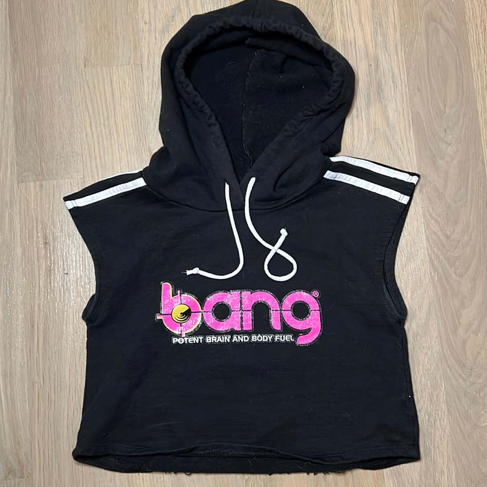 Bang energy crop top hoodie
